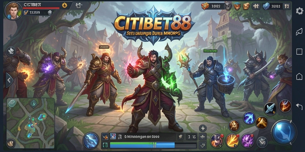 Tampilan gameplay menarik dalam CITIBET88 yang menampilkan pertarungan dinamis.