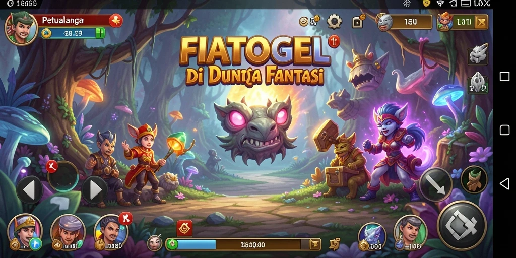 Screenshot gameplay FIATOGEL menampilkan petualangan seru dan grafis yang menakjubkan.