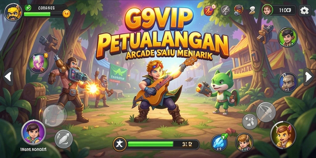 Tangkapan layar G9VIP menunjukkan keseruan gameplay arcade yang mengasyikkan.