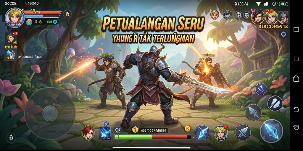 Tampilan gameplay menakjubkan dalam GACOR518 yang penuh petualangan.