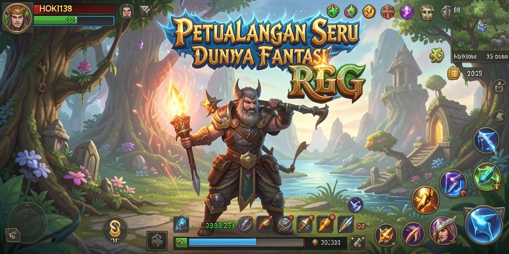 Tampilan gameplay RPG HOKI138 yang menarik dan penuh aksi.