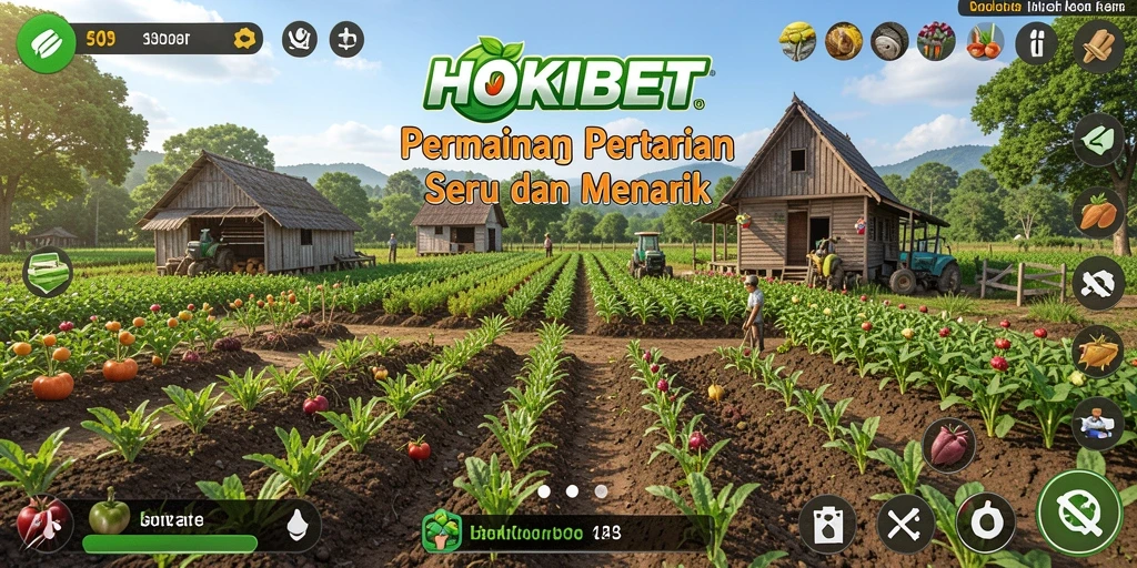 Tampilan gameplay HOKIBET yang menonjolkan aktivitas pertanian