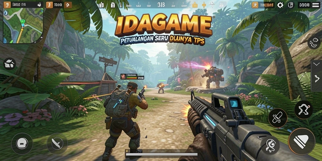 Screenshot gameplay IDAGAME yang penuh aksi.