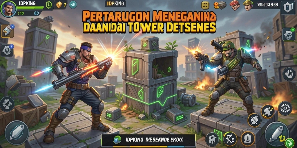 Tampak menegangkan dalam gameplay Tower Defense IDPKING.