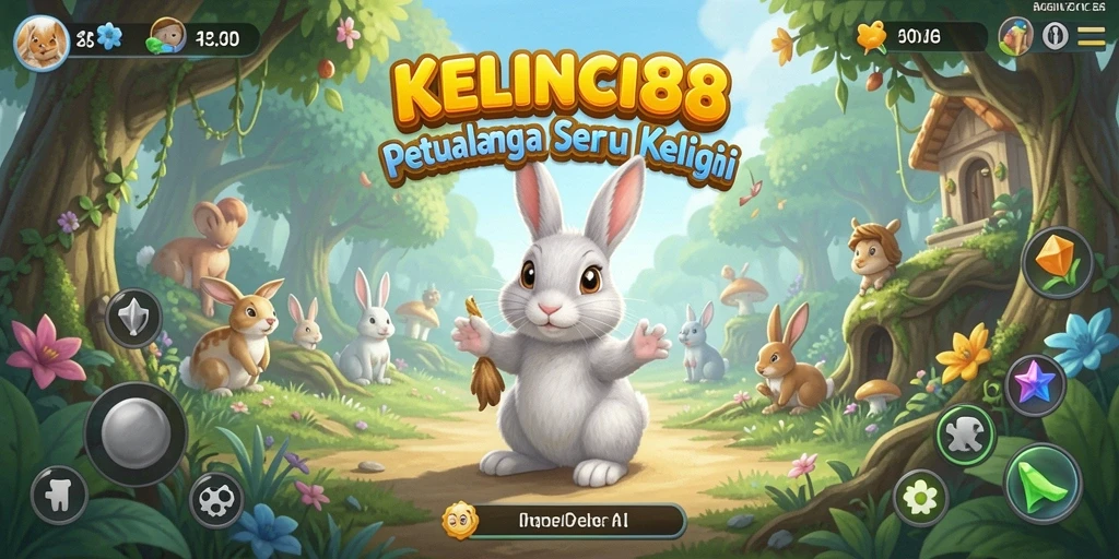 Tampilan gameplay seru di KELINCI88, menjelajahi dunia petualangan.