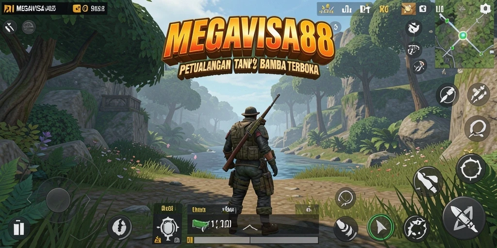 Tampilan gameplay dinamis di dunia terbuka MEGAVISA88.