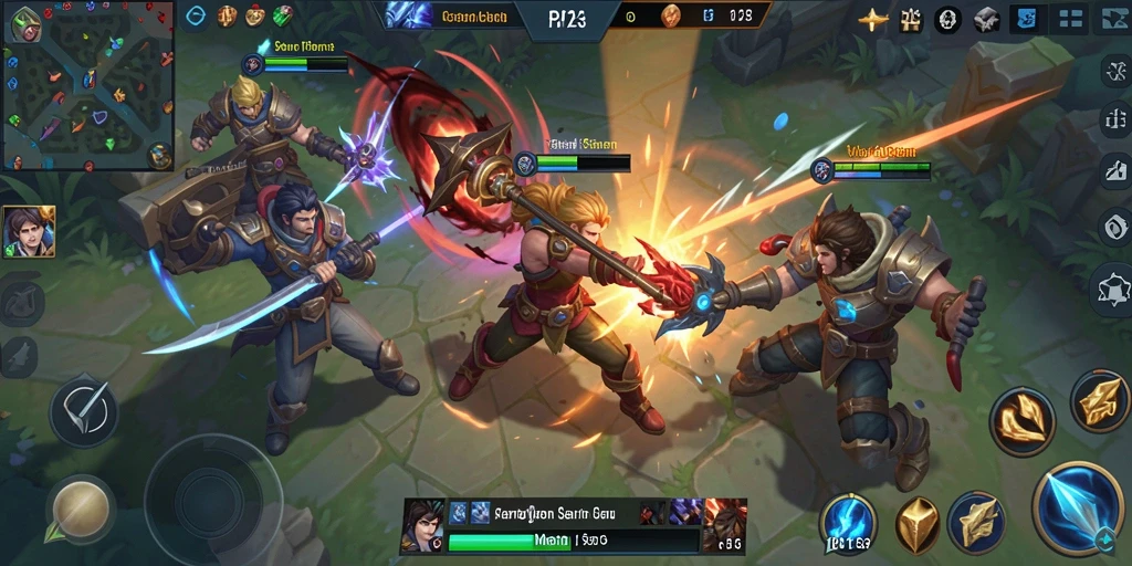 Tampilan gameplay PP123 yang menegangkan dengan strategi adu taktik.