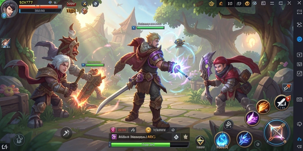 Tampilan gameplay SOV777 yang mendebarkan dalam petualangan ARPG.