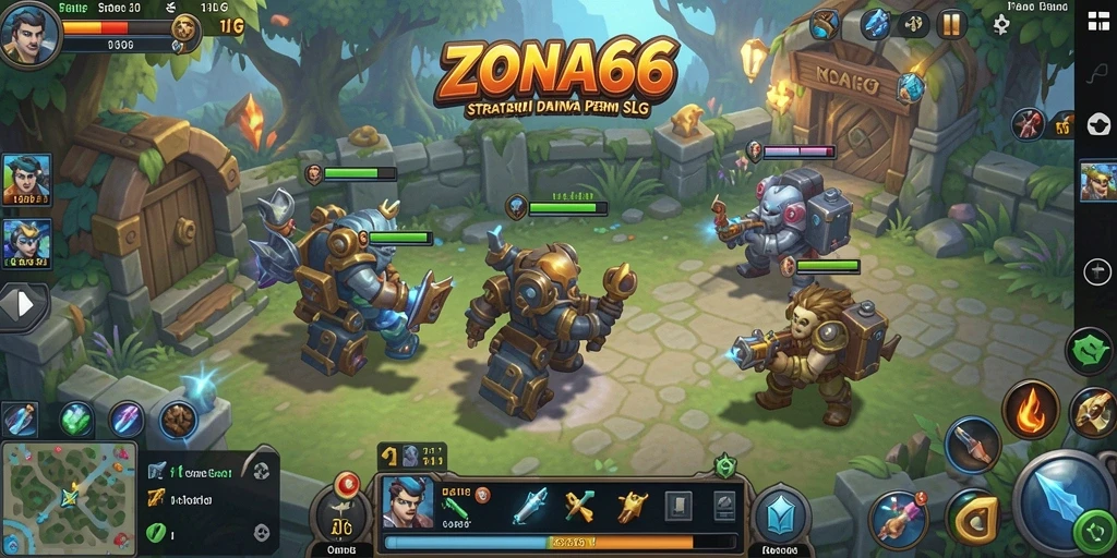 Gameplay mengasyikkan dalam ZONA66 yang penuh strategi.